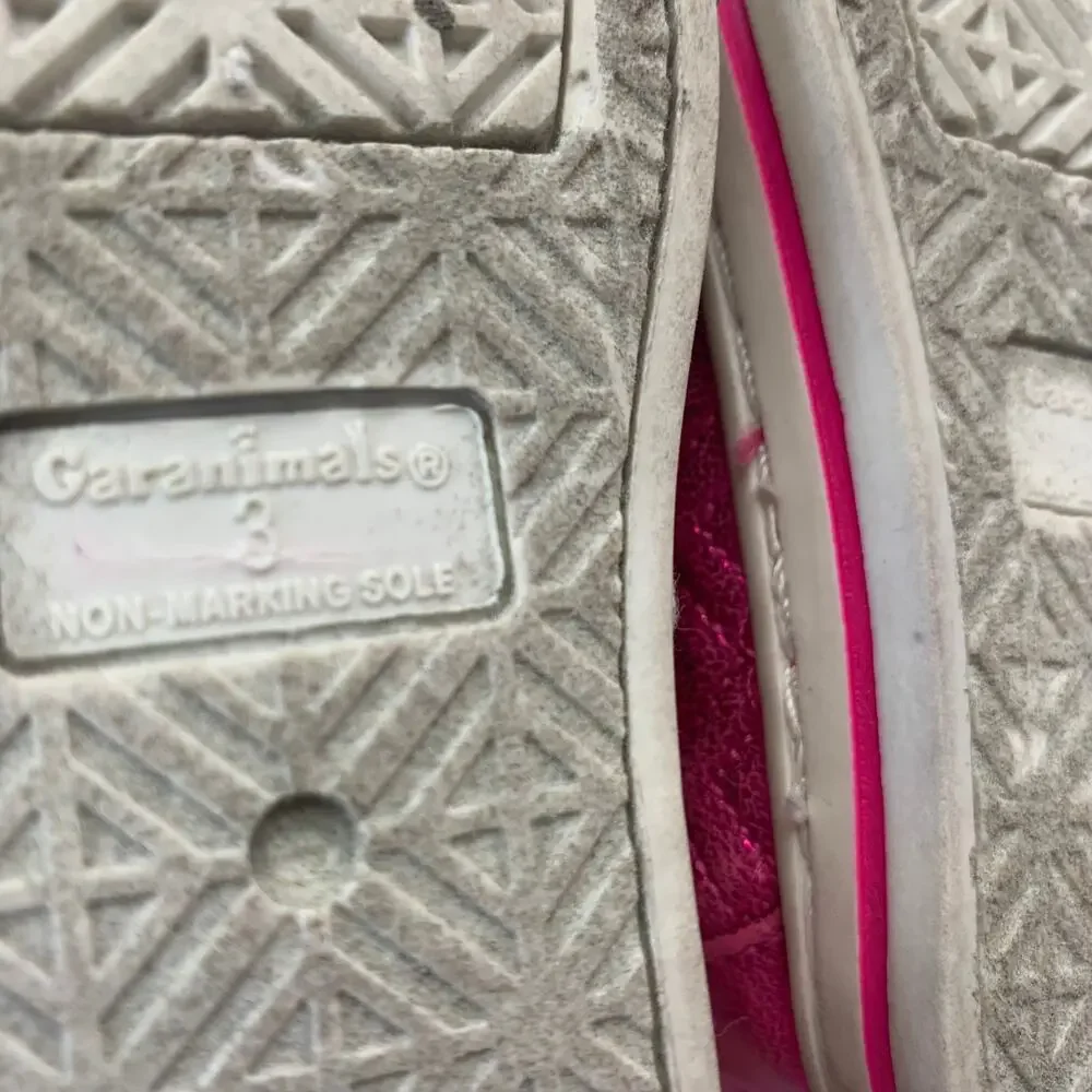 Garanimals Toddler Girls Sz 3 Metallic Hot Pink Shimmer Quilted Heart High Tops